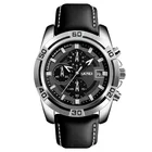 Leather Wristwatch Leatherleatherleather Skmei Leather Quartz Fashion Janpan Mov't Watch Men's Wristwatch