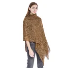 Print Scarf Wholesale Screen Print And Length Style Leopard Print Silk Scarf