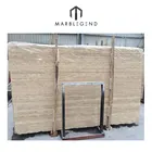 Slab Marble Slab Wholesale Natural Decorative Polished Beige Travertine Marble Slab Price