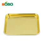 Metal Tray Tray Serving Metal Customized Printed Rectangular Metal Rolling Tray Stainless Steel Serving Rose Gold Tray