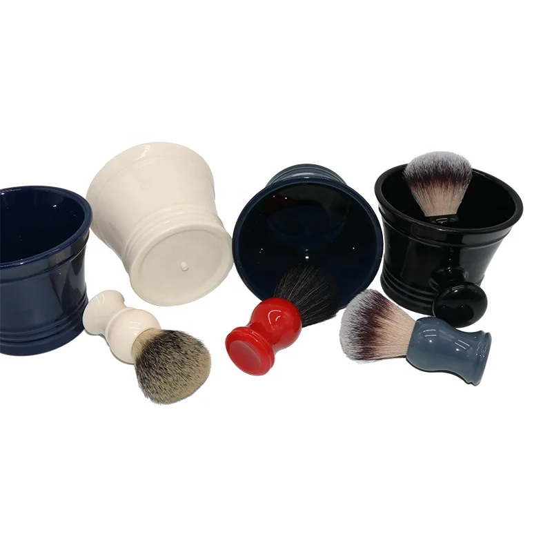 men's shaving mug and brush set