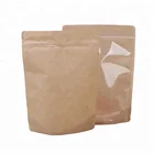 Eco Bag Ziplock Paper Bag Custom Printed Smell Proof Eco Friendly Ziplock Bag Biodegradable PLA Kraft Paper Bag