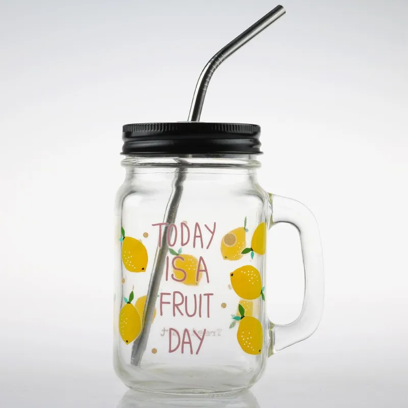 HOT SALE wholesale glass candy jar storage glass jar with metal lid mason jar for food