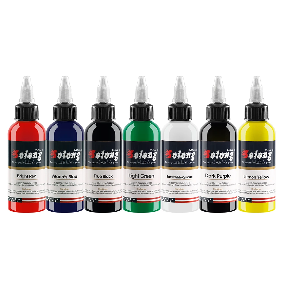 Solong Wholesale World Famous Tattoo Ink 30ml Tattoo Supplies Ink Pigment 7  Colors Permanent Makeup Tattoo Ink - Buy Tattoo Ink,Tattoo Supplies Ink,World  Famous Tattoo Ink Product on 
