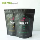 CBD Stand Up Pouch For Weed Stand Up Matte Foil Packaging With Round Bottom