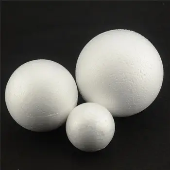 New 10PCS/Lot 80MM Modelling Polystyrene Styrofoam Foam Ball White Craft Balls For DIY Christmas Party Decoration Supplies Gifts