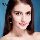Silver Pearl Silver Earrings Pearls Silver Fashion 925 Sterling Silver Stick Pearl Earrings Thread For Women