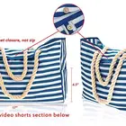 Rope Handles Bag For Beach Waterproof Rope Fashion Canvas Bag Handles Beach Bag Canvas Beach Waterproof Bag