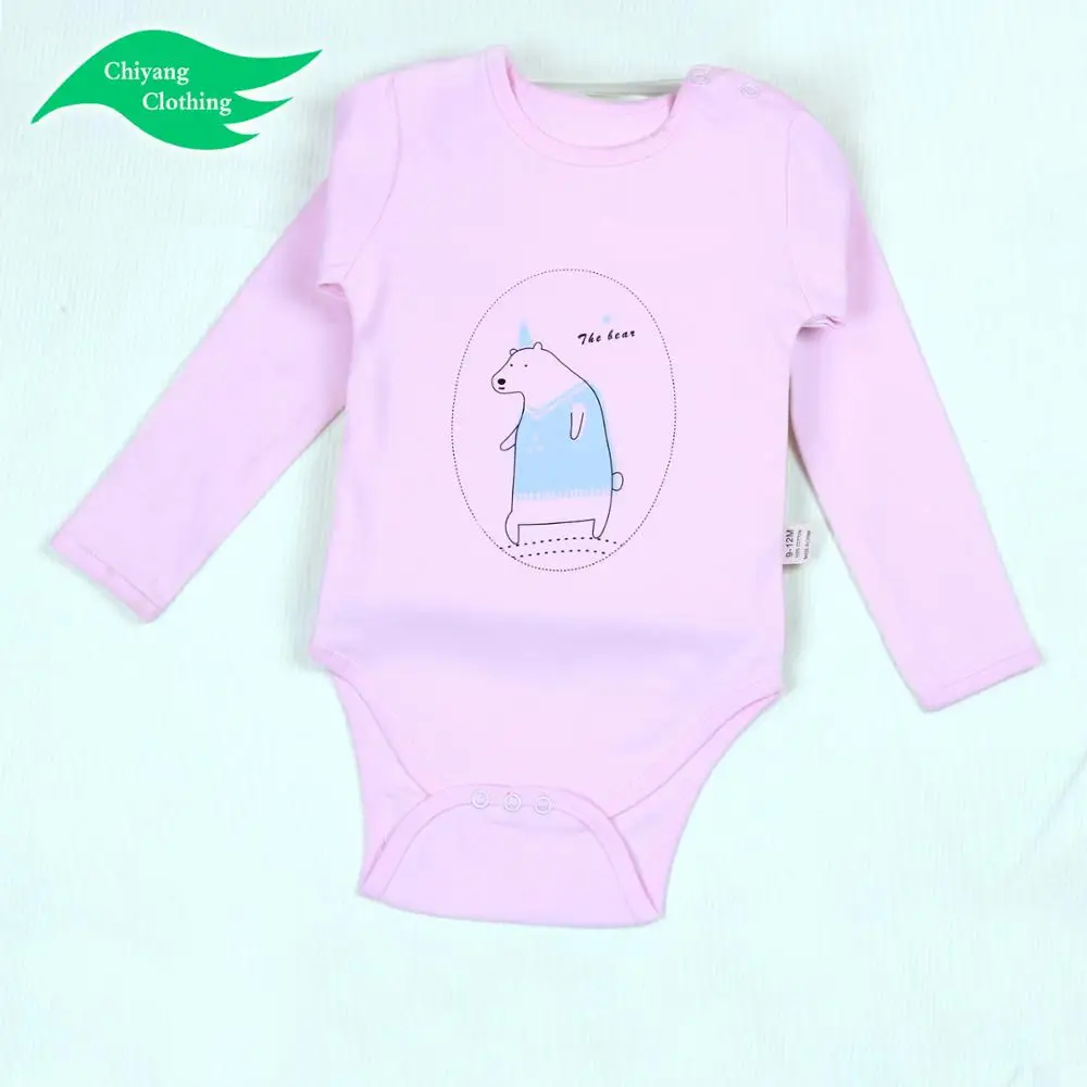 manufacturer Wholesale newborn long sleeve baby clothes baby plain white baby rompers