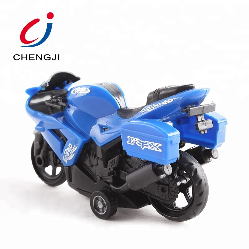 Chengji Cheap promotional friction toy vehicles motocross model race mini car pull back motorcycle toys for kids