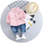 Garment Clothing Baby Set Suit Long Sleeve Baby Stocks Western Stylish Boy Suit Children Garment Clothing Set