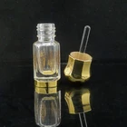 Attar Bottles Perfume Oil Bottle Perfume Bottle 3 Ml 3 Ml 6ml 12ml Fancy Octangle Attar Bottles With Glass Stick Perfume Oil Glass Bottle Alloy Cap