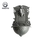 Inventory Hot Sale Metal Art Antique Cast Iron Wall Garden Water Fountain