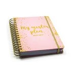 Daily Planner Bulk Wholesale Rose Gold Spiral Binding Student Daily Planner