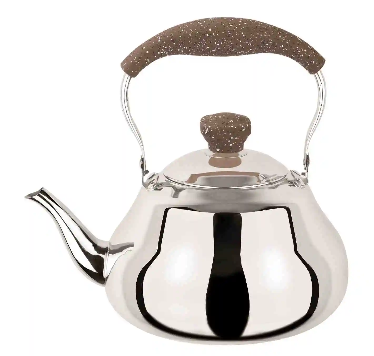 L23010203-C2 Fashion design Good Quality stainless steel whistling tea kettle unique tea kettles with Marble Color Handle