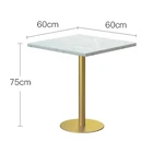 Table Seat Set Restaurant Furniture Marble Dining Table 2 Seat 4 Seat 6 Seat Restaurant Dining Set Custom Order