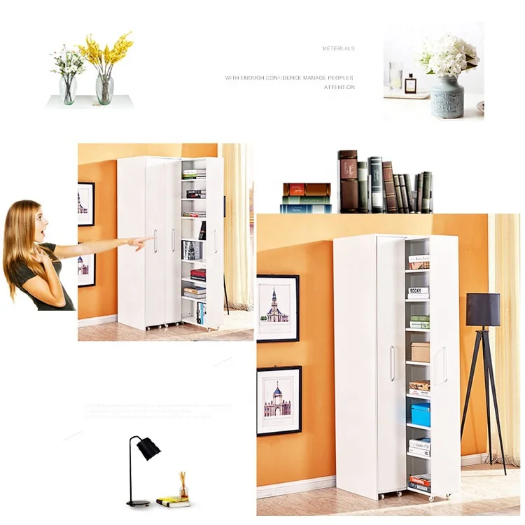 free standing hot saling modern style new design sliding wood bookcase