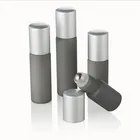 Tube Cosmetic Packing 3ml 5ml 10ml 15ml 20ml Black Tube Glass Matte Gray/black Bottle Stainless Steel Bottle Roller