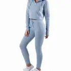 Pullover Pullover Custom Womens Tracksuit Set Blank 1/2 Zipper Pullover Cropped Hoodie 50/50 Blend Fleece Crop Top Hoodie