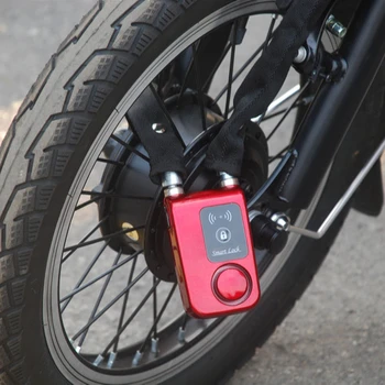 outdoor waterproof electric scooter bicycle wireless smart locks mobile phone app app control motorcycle alarm chain lock
