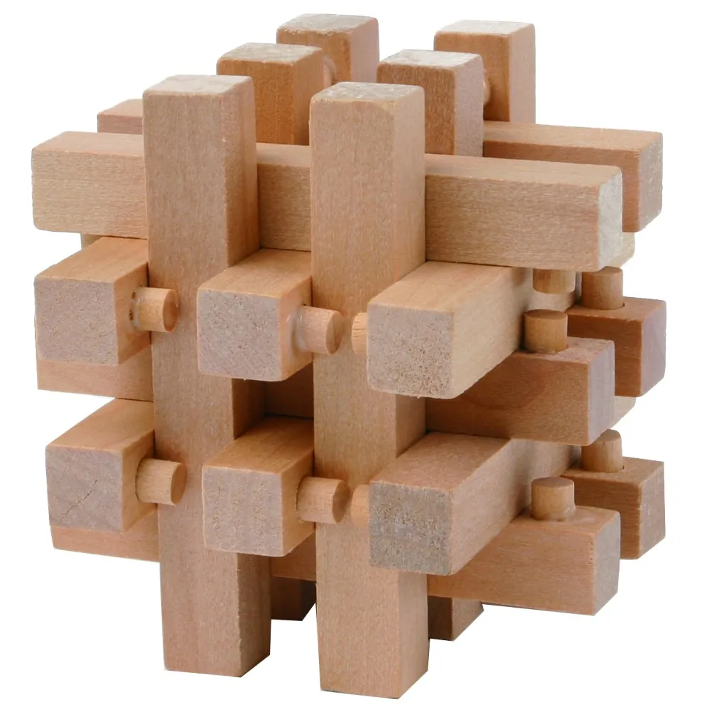 Wooden Brain Teaser Puzzle table game