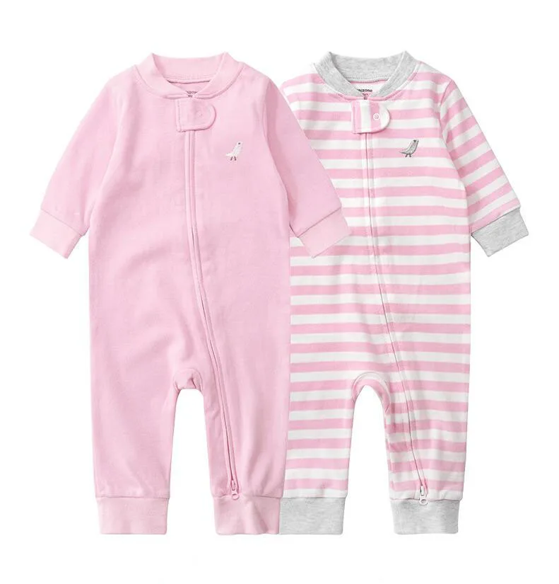 manufacturer Newborn pajama set 2-Piece  bay sleeping suit set  with printing pajamas without foot