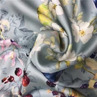 Digital Printed Silk Digital Print Patterns Fabric Custom Digital Printed 100% Silk Fabric