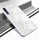 Case Luxury Shell Design Tempered Glass Back Flexible TPU Bumper Case Design For Huawei P20 Pro