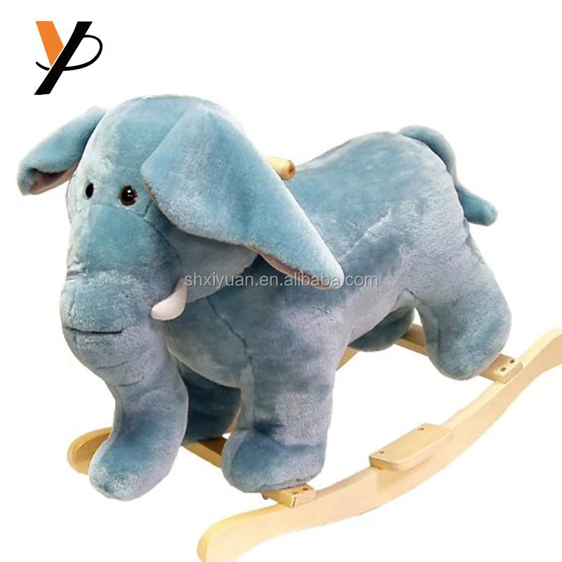 rocking plush elephant