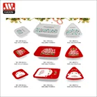 Christmas Food Storage Container Set 5pcs With In-mold IML Label Printing