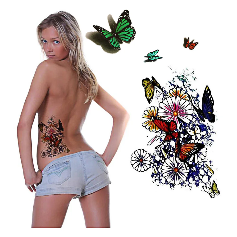 Download Custom Sexy Tattoo Sticker 3d Butterfly Waterproof Body Hand Face Tattoo Sticker Lower Back Tattoo Buy Sexy Tattoo Sticker 3d Tattoo Sticker Sexy Body Tattoo Sticker Product On Alibaba Com