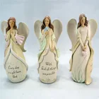 Resin Gift Resin 7.25-Inch Cream Angel Stone Resin Figurine For Every Day Gift