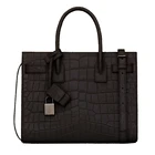 Handbag China Wholesale PU Crocodile Embossed Leather Women Handbag Organ Shoulder Bag