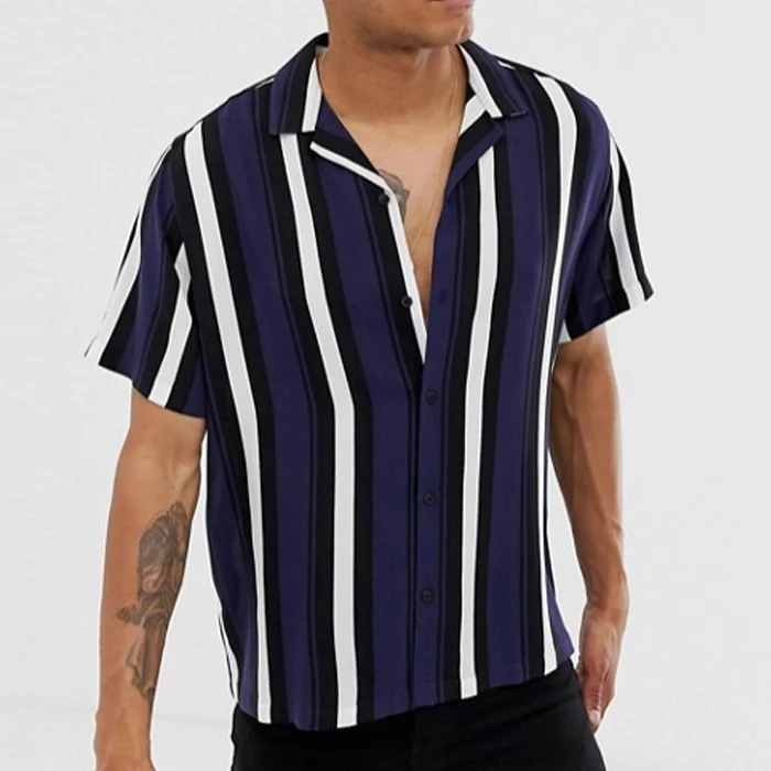Buy Short Sleeve Shirt For Men,Navy And 