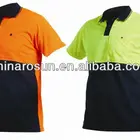 Safety Shirt Cotton Hi Viz Reflective Polo Shirts Safety T-Shirt Cotton Polo Shirt Short Sleeve