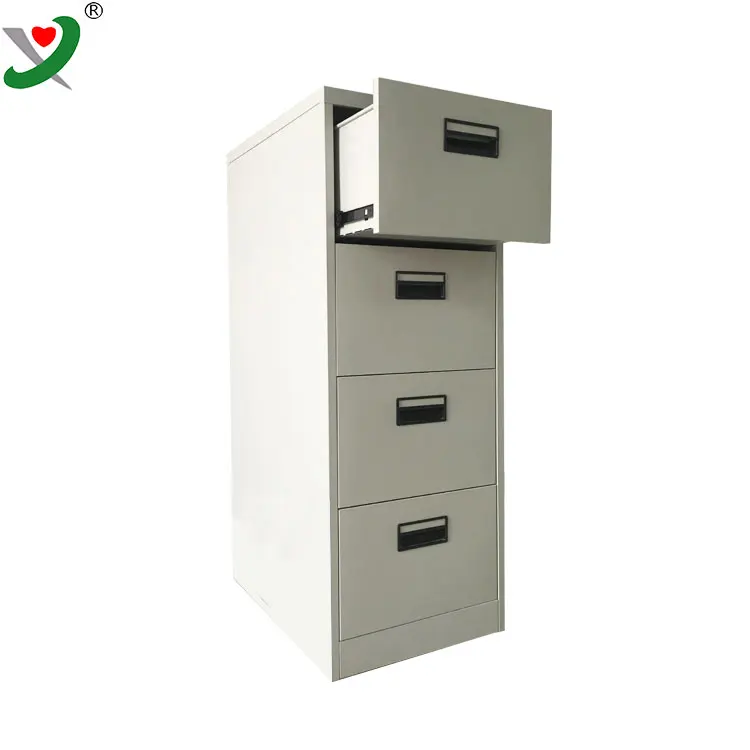 Easy assembled office steel storage lateral file cabinet vertical metal 4 drawer filing cabinet