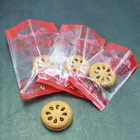 Plastic Laminated Sachet Pe Plastic Bag Custom Printed Own Logo Plastic Laminated PET PE Packaging Cookies Sachet Heat Middle Seal Plastic Bag