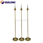 Flags And Flagpoles 2.6m Flagpole Stainless Steel Flagpoles For Sale Golden Silver Indoor Office Flag Pole Stands