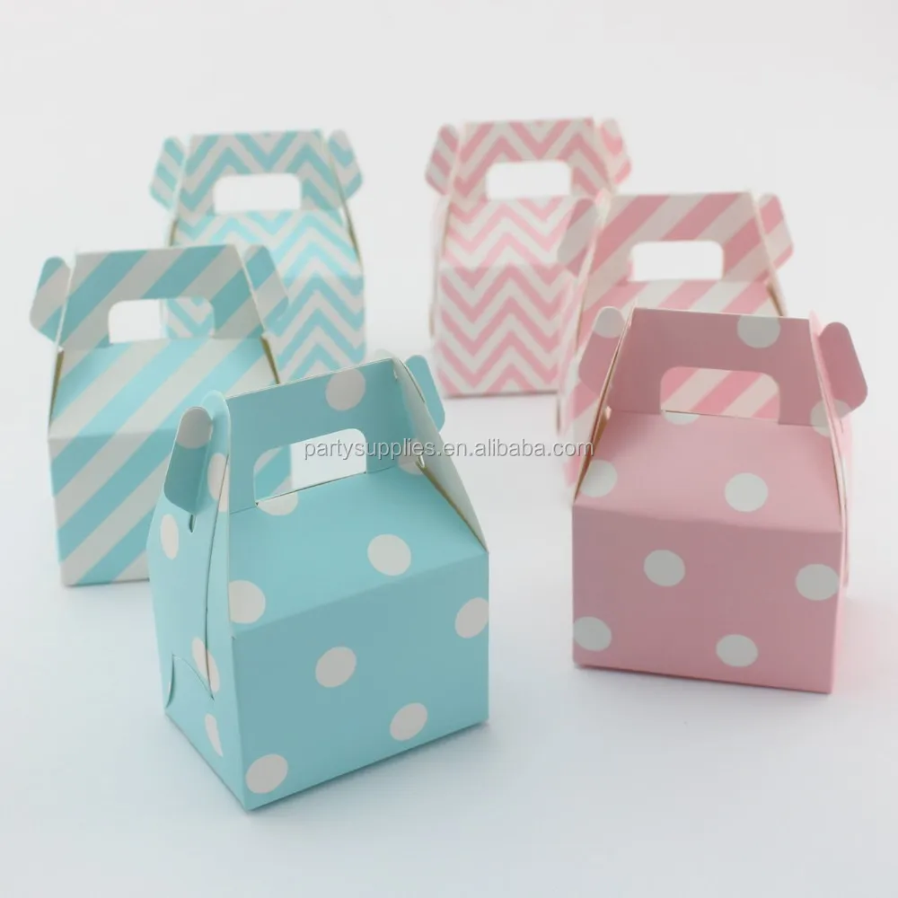 wedding party favor gable paper box birthday baby