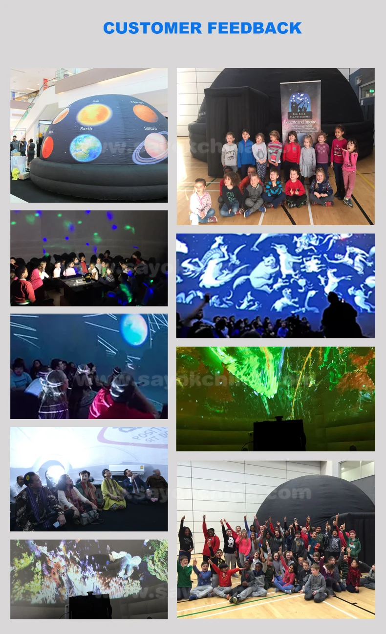 26.2ft Sunproof Easy to Install Durable Inflatable Planetarium Projection Dome Tent for Student Study and Advertising