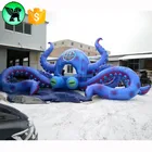 Inflatable 15m Width Inflatable DJ Booth Customized Giant DJ Octopus Inflatable Cartoon A3447