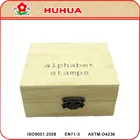 Stamp Stamps Wood Stamps With Patterns Gift Wooden Stamp Set Kraft Box Packing Mini Stamps With Cute Patterns