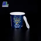Custom Paper Cups Customized Take Away Cups High Quality Disposable Custom Printed Ice Cream Paper Cups With Lids