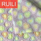 Type Coral Fleece Fabric Price Embossed 3D Heart Type Double Sided Coral Fleece Fabric