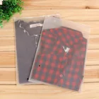 Cheap Shirt Plastic Bags Plastic Packaging Plastic Bags With Logos Cheap Printed Zipper Garment Shirt Packaging Frosted Transparent Slide Zip Lock Plastic Bags With Own Logo