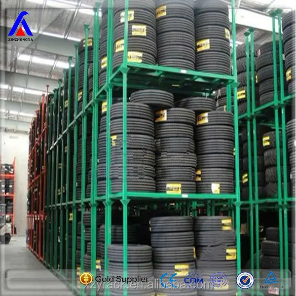 Warehouse Cage Rolling Rack Tire Stackable Racks Steel Racks Factory