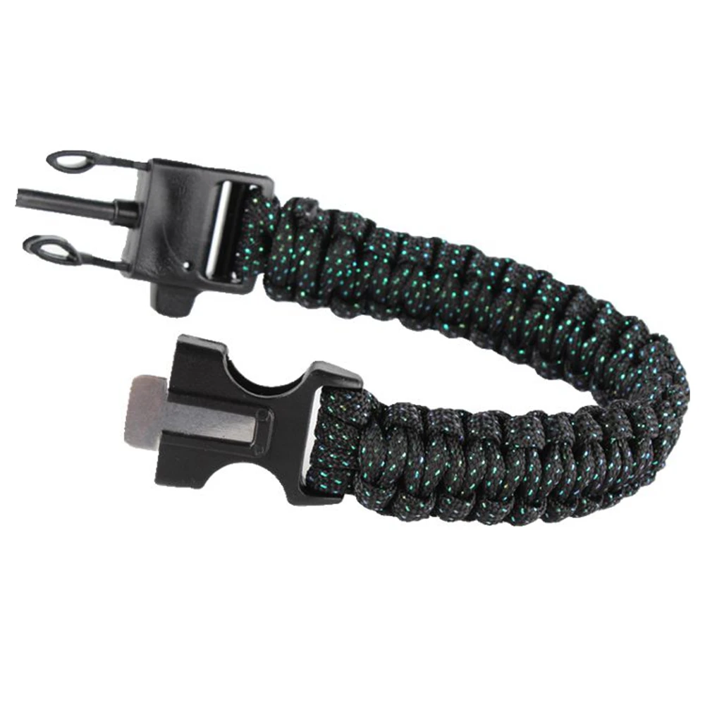 Durable Waterproof Polyester Plastic Fishing Umbrella Rope Bracelet Multifunctional for Fishing Camping Accessories Survival Bracelet 