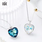 Heart Heart World Necklace Wholesale Fashion Heart Titanic Crystal Necklace