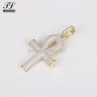 Gold Hip Hop Pendant Design With Price 9K 10K 14K 18K Gold Or Silver Ankh Hip Hop Jewelry+Ankh Pendant With Cz