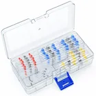 Wire Connector Kits 100PCS Wire Connector Solder Seal Heat Shrink Butt Connectors Terminals Kit